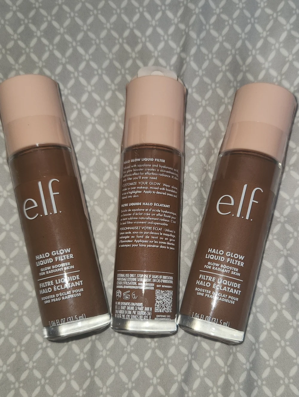 2× E.L.F. Halo Glow Liquid Filter - Rich Shade #8